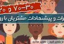 قدرت نظرات و پیشنهادات مشتریان با روش ۷۰/۳۰ و ۸۰/۲۰